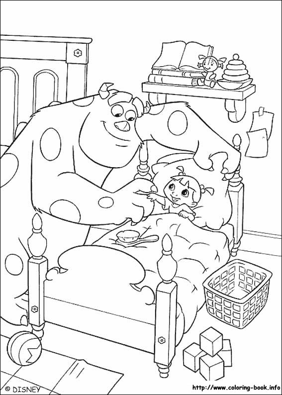 Monsters, inc. coloring picture